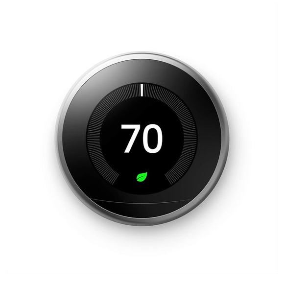 Google Nest Smart Thermostat 3rd generation- Stainless Steel - Picture 1 of 3